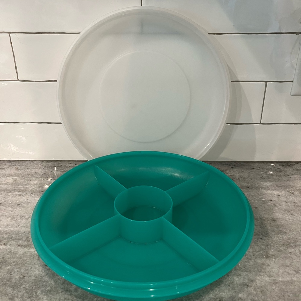 Vintage Tupperware Divided Serving Tray